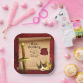 ファンタジーソードクラウン中世ナイトバー(ユダヤ教の)バル・ミツバー ペーパープレート (パーティー)