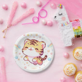 ファンタジータイガー赤ちゃんシャワー ペーパープレート (パーティー)