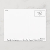 ファンタジータイガー&ムーンポストカード ポストカード (裏面)