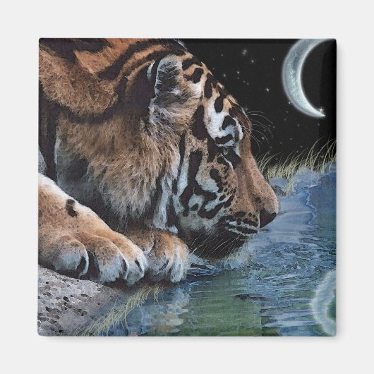 ファンタジータイガー&ムーン マグネット (正面)