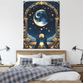 ファンタジータロット絵画手 キャンバスプリント (インサイチュ (寝室))