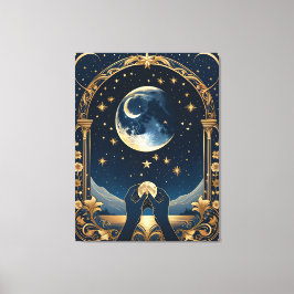 ファンタジータロット絵画手 キャンバスプリント