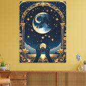 ファンタジータロット絵画手 キャンバスプリント (インサイチュ (リビング))