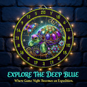 ファンタジータートルバタフライ素朴ロッジデコール ダーツボード