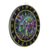 ファンタジータートルバタフライ素朴ロッジデコール ダーツボード (正面左)