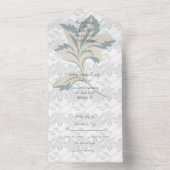 ファンタジーダスティブルーフローラ冬 オールインワン招待状 (内側)