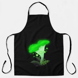 ファンタジーチャンテ白熱［赤熱］光を放つレグリーンマッシュルームブラック エプロン