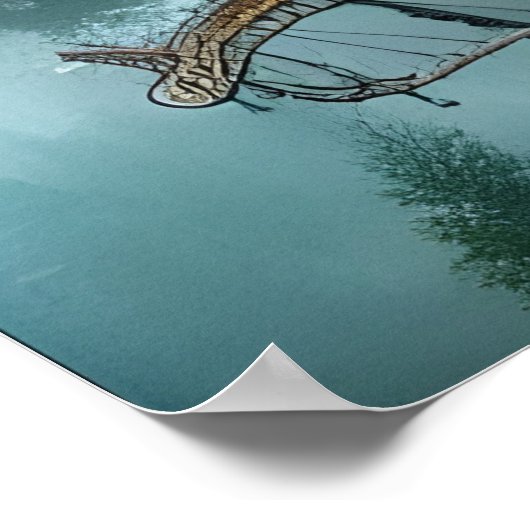 ファンタジーツリーハウスデジタルアートワーク ポスター (角)