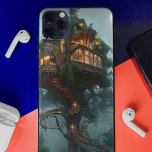 ファンタジーツリーハウスデジタルアートワーク iPhone 13 PROケース