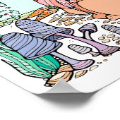 ファンタジーツリーフォレストshwledウサギ ポスター (角)