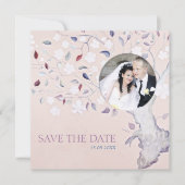 ファンタジーツリー写真の結婚追加 セーブザデート (正面)