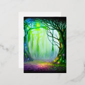 ファンタジーツリー 箔シーズンポストカード (正面/裏面)