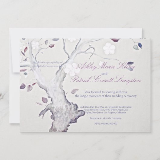 ファンタジーツ結婚リー 招待状 (裏面)