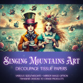 ファンタジーティーパーティーアリスと不機嫌帽子切り離し 薄葉紙