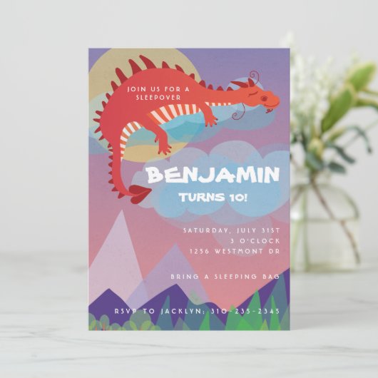 ファンタジーテーマドラゴンスリーポバーキャンプ 招待状 (スタンド正面)