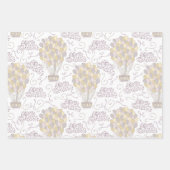 ファンタジーテーマパターン ラッピングペーパーシート (正面)