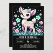 ファンタジーディアデジタル誕生日 招待状 (正面/裏面)