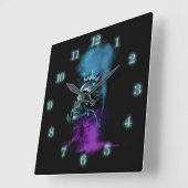 ファンタジーデザイン | 仮想通貨 | イーサリアム スクエア壁時計 (傾斜)