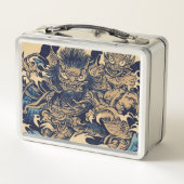 ファンタジーデモン日本のズ – ウッドカットスタイル(2) メタルランチボックス (裏面)