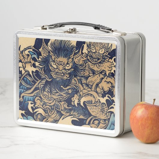 ファンタジーデモン日本のズ – ウッドカットスタイル(2) メタルランチボックス (インサイチュ)