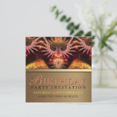 ファンタジートランスのゴールデンバースデーパーティーの招待 招待状 (スタンド正面)