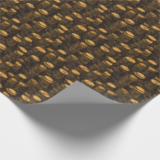 ファンタジートレジャーコインD&D金ゴールドコイン ラッピングペーパー (角)