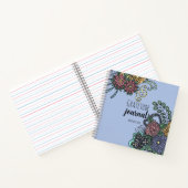 ファンタジードゥードル花Purple Resursibance Journal ノートブック (内部)