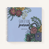 ファンタジードゥードル花Purple Resursibance Journal ノートブック (正面)