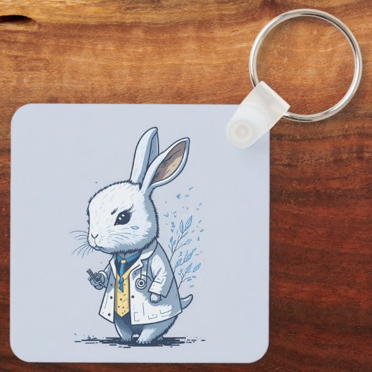 ファンタジードクターナースヒーラーバニーウサギ キーホルダー (裏面)