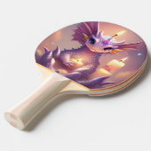 ファンタジードラゴンと誕生日キャンドル 卓球ラケット (正面アングル)