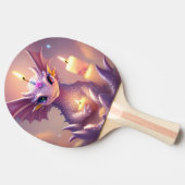 ファンタジードラゴンと誕生日キャンドル 卓球ラケット (横)