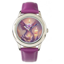 ファンタジードラゴンと誕生日キャンドル 腕時計