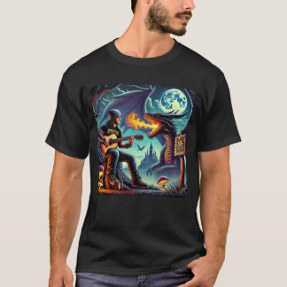 ファンタジードラゴンジャムセッション – Fire-Brewing Dragon Tシャツ