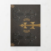 ファンタジードラゴンズと城の結婚童話 三つ折り招待状 (カバー)