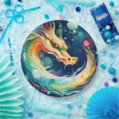 ファンタジードラゴンドリームアニマル7 ペーパープレート (パーティー)