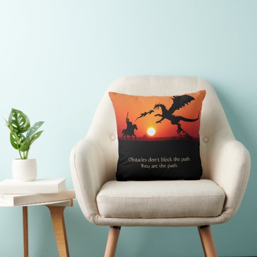 ファンタジードラゴンナイト感動的やる気を起こさせる クッション (椅子)