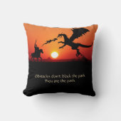 ファンタジードラゴンナイト感動的やる気を起こさせる クッション (正面)