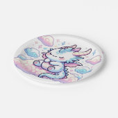 ファンタジードラゴンベビーシャワー ペーパープレート (アングル)