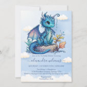 ファンタジードラゴンベビーシャワー 招待状 (正面)