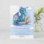 ファンタジードラゴンベビーシャワー 招待状 (スタンド正面)