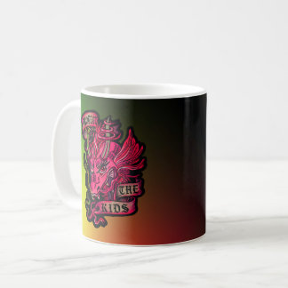 ファンタジードラゴンマグカップ「子供たちを守れ」 コーヒーマグカップ
