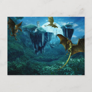 ファンタジードラゴンランドスケープ ポストカード