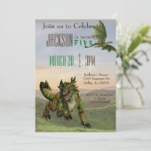 ファンタジードラゴン魔法ヘビ誕生日パーティー 招待状 (スタンド正面)