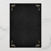 ファンタジードラゴン ウェディング 箔招待状 (裏面)