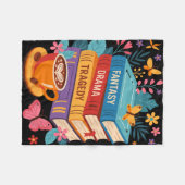 ファンタジードラマの悲劇の本かすかなアンチ切り フリースブランケット (正面(横))