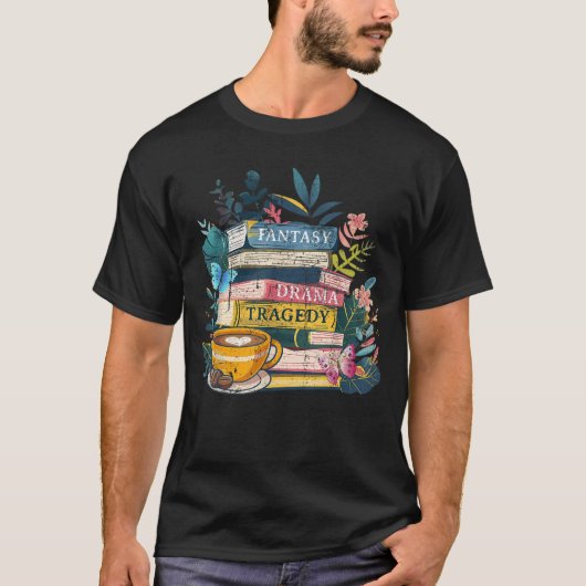 ファンタジードラマラゲディ本 さりげないユーモア Tシャツ (正面)