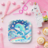 ファンタジードルフィンベビーシャワー ペーパープレート (パーティー)