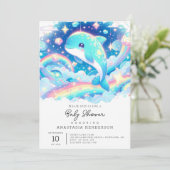 ファンタジードルフィンベビーシャワー 招待状 (スタンド正面)