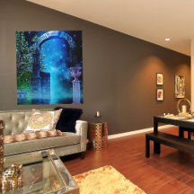 ファンタジーナイトブルーライトストレッチキャンバスプリント