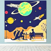 ファンタジーナイトランデブー キャンバスプリント (インサイチュ (ウッドフロア))